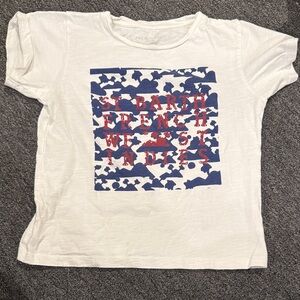 ST BARTH FRENCH WEST INDIES Kids White and Blue Graphic Tee